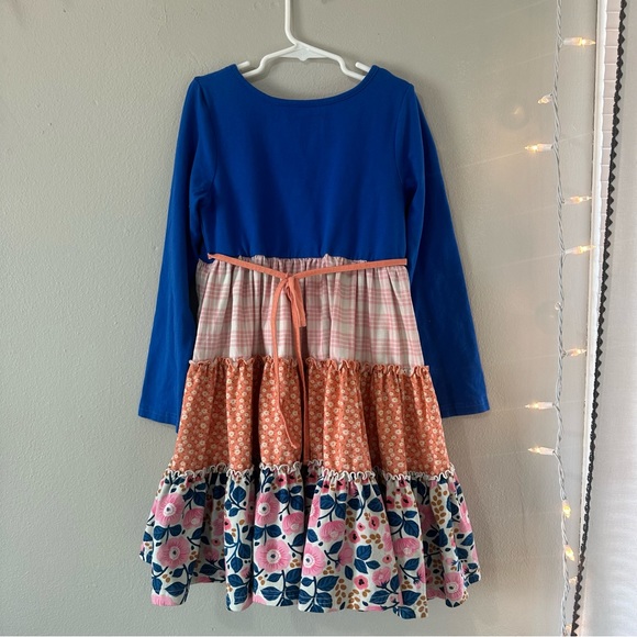 Cheeky Plum Annistyn Knit Ruffle Kids Dress in Tangelo Size 12 years - Picture 6 of 7